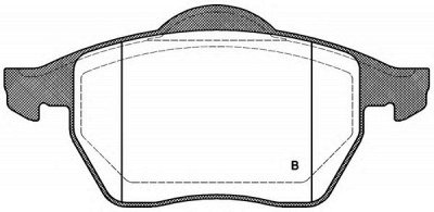 OPEN PARTS bpa039011 -  Комплект тормозных колодок, дисковый тормоз